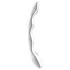 Satisfyer Cosmic Crest 2 - ståldildo med vågig design - silver