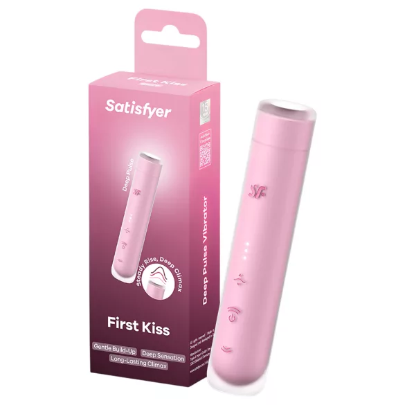 Satisfyer First Kiss - luftvågs‑klitorisstimulator (rosa)