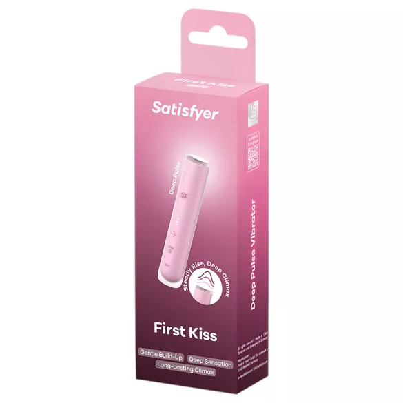 Satisfyer First Kiss - luftvågs‑klitorisstimulator (rosa)
