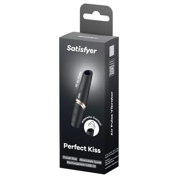 Satisfyer - minivibrator i läppstiftsform - svart