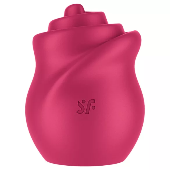 Satisfyer Tongue Twister - roterande klitorisvibrator med tunga - silikon rosa