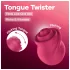 Satisfyer Tongue Twister - roterande klitorisvibrator med tunga - silikon rosa