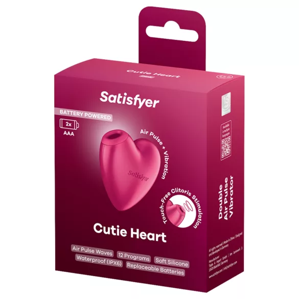 Satisfyer Cutie Heart - lufttryck klitorisstimulator - rosa