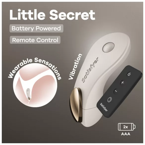Satisfyer - trosvibrator - diskret fjärrstyrd - vit