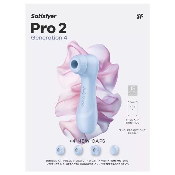 Satisfyer Pro 2 Generation 4 - luftvågsklitorisstimulator (blå)