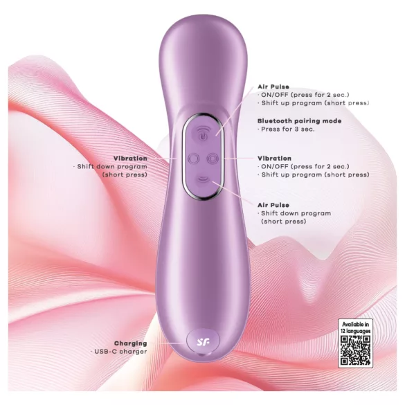 Satisfyer Pro 2 Generation 4 - lufttrycksvibrator för klitoris (lila)