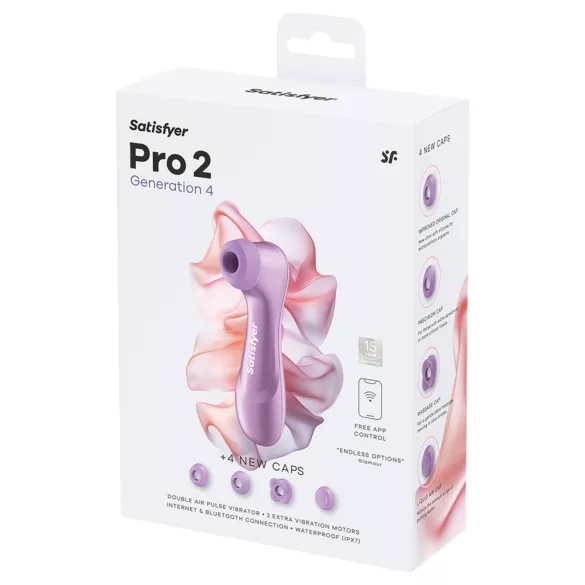 Satisfyer Pro 2 Generation 4 - lufttrycksvibrator för klitoris (lila)