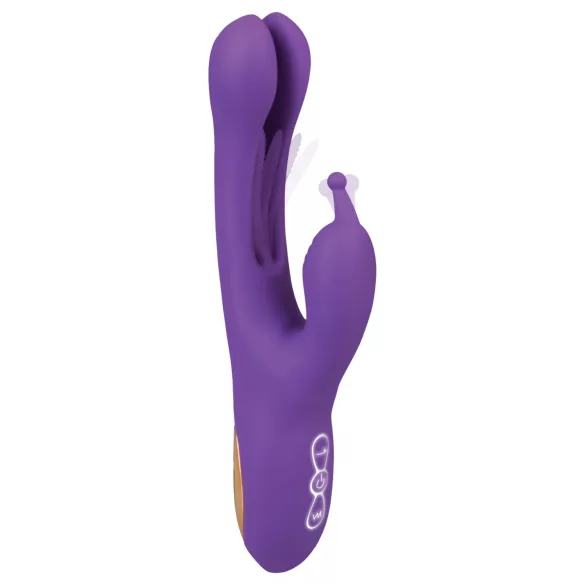 EIS - vibrator med rörlig tungklittstimulator och klitorisarm - lila