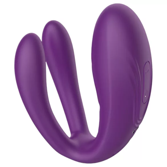 Mrow - parvibrator med 3 motorer - uppladdningsbar vattentät - lila