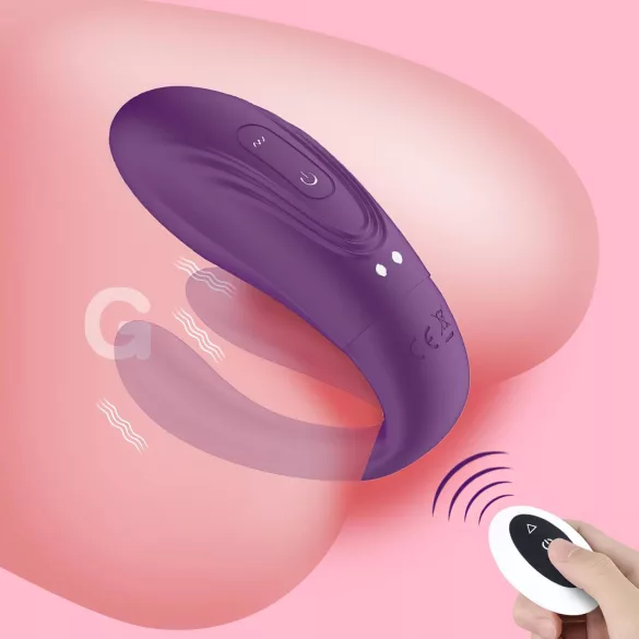 Mrow - parvibrator med 3 motorer - uppladdningsbar vattentät - lila
