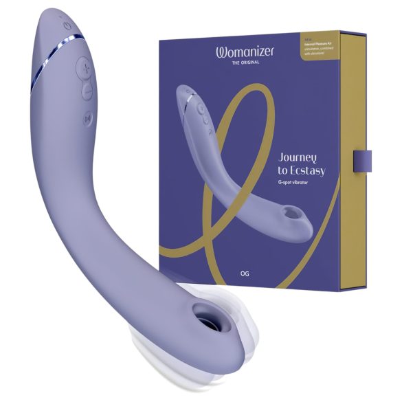 Womanizer OG - uppladdningsbar 2-i-1 G-punkt vibrator med luftvågor (lila)