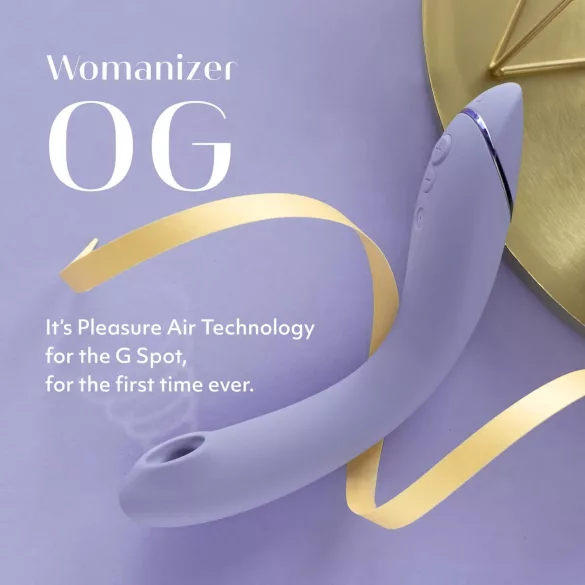 Womanizer OG - G-punkt vibrator lufttryck 2-i-1 uppladdningsbar lila