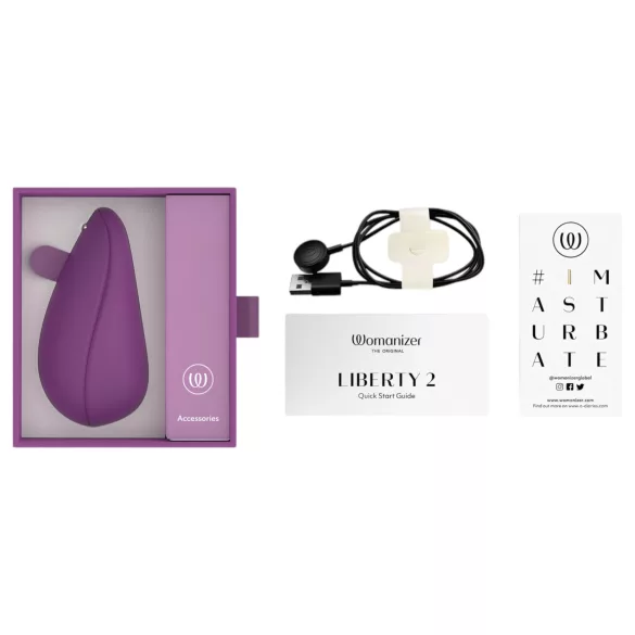 Womanizer Liberty 2 - lufttryck vibrator för klitoris - lila