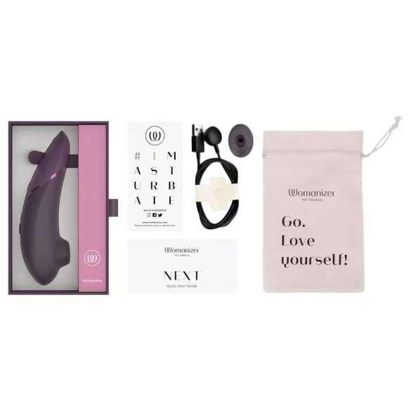 Womanizer Next - lufttryck vibrator för klitoris - uppladdningsbar - lila