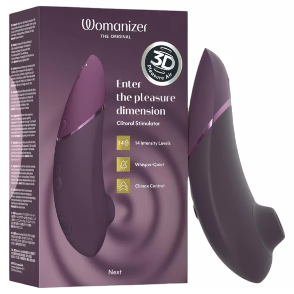 Womanizer Next - lufttryck vibrator för klitoris - uppladdningsbar - lila