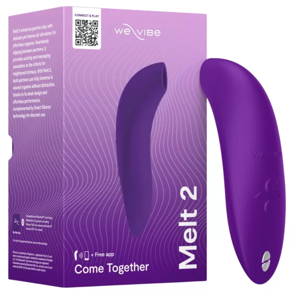 We-Vibe Melt 2 - App-styrd luftvibrerande klitorisstimulator (lila)