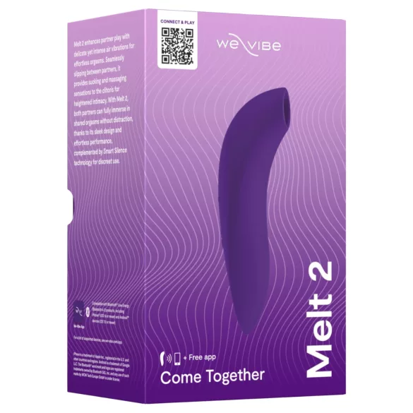 We-Vibe Melt 2 - App-styrd luftvibrerande klitorisstimulator (lila)