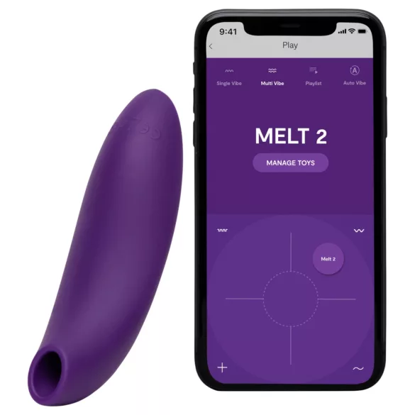 We-Vibe Melt 2 - App-styrd luftvibrerande klitorisstimulator (lila)