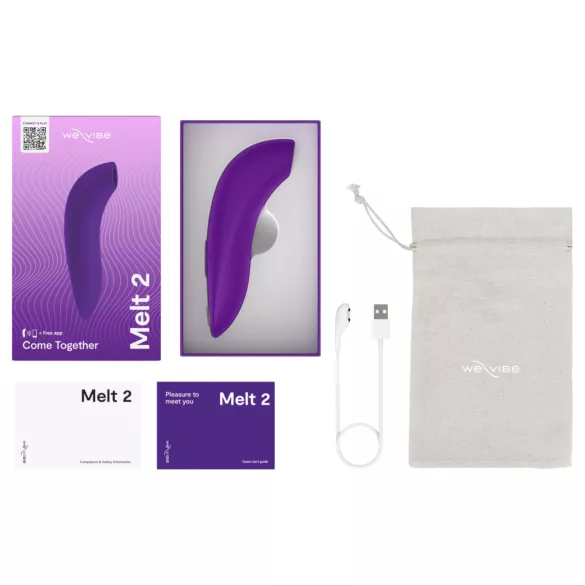 We-Vibe Melt 2 - App-styrd luftvibrerande klitorisstimulator (lila)