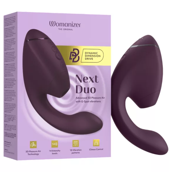 Womanizer Next Duo - 2-i-1 G-punktsvibrator (lila)