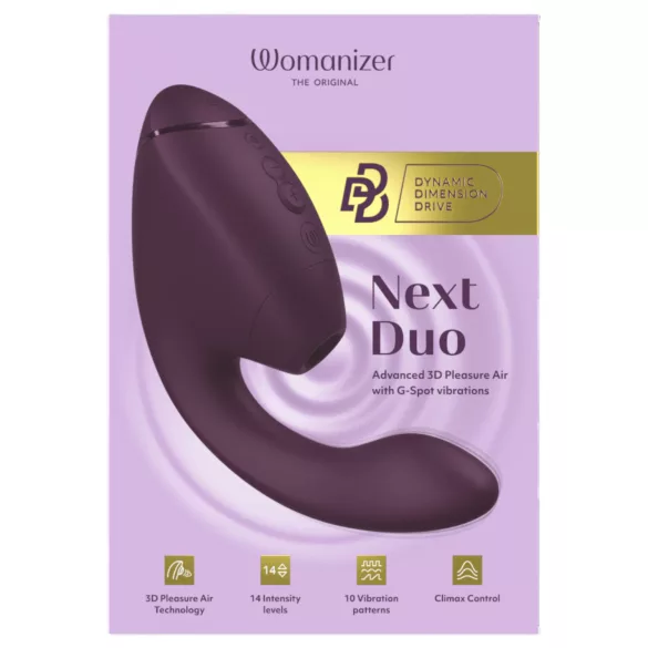 Womanizer Next Duo - 2-i-1 G-punktsvibrator (lila)