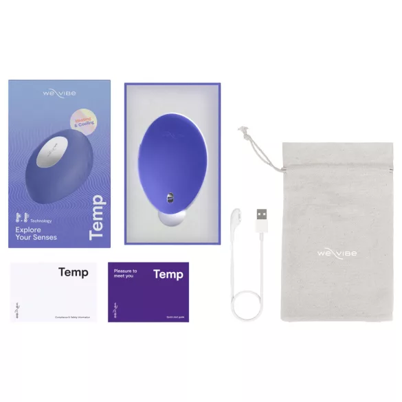 We‑Vibe Temp - kylande/värmande klitorisstimulator‑vibrator (blå)