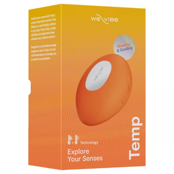 We-Vibe Temp - kylande och värmande klitorisstimulator med vibrator (orange)