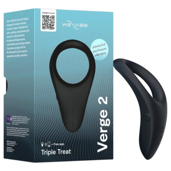 We-Vibe Verge 2 - smart vibrerande penisring (svart)