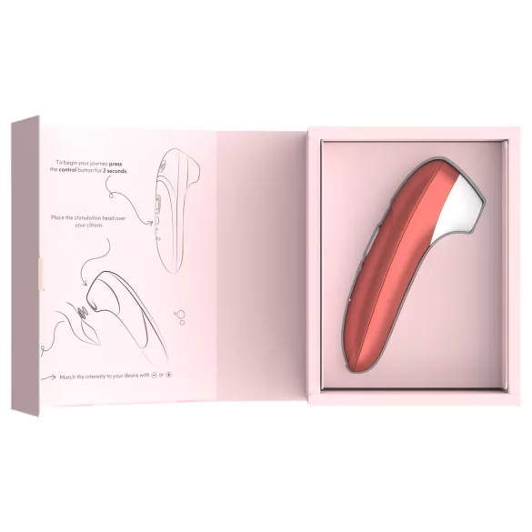 Womanizer Pro - luftvågs‑klitorisstimulator (röd)