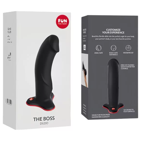 Fun Factory The Boss Stub - dildo med sugpropp (svart)