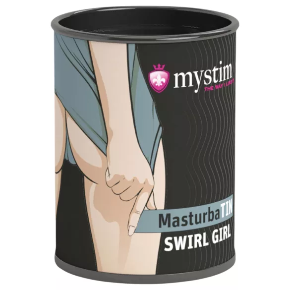 Mystim - masturbator för män - vågig struktur - vit