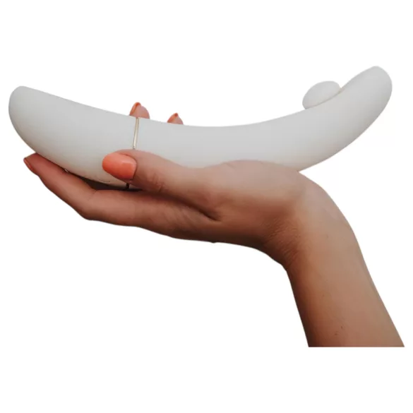 OhMyG - uppladdningsbar, pulserande G-punktsvibrator (vit)