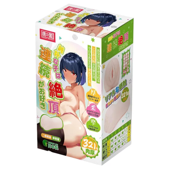TAMASHII Continuous Orgasm - anime konstgjord vagina masturbator (naturell)