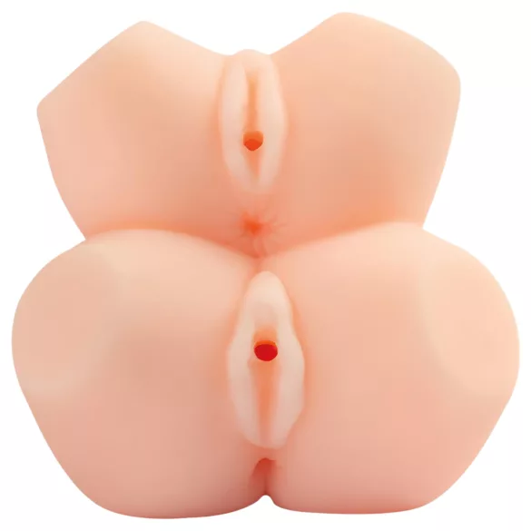TAMASHII Mother and Daughter - hentai dubbel onanidocka / dubbel konstgjord vagina (naturfärg)