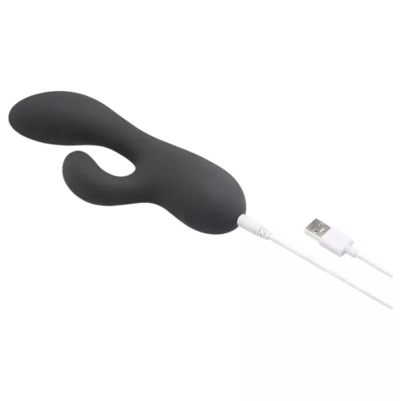 le Wand Soft Rabbit - rabbitvibrator med 2 motorer - silikon svart
