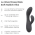 le Wand Soft Rabbit - rabbitvibrator med 2 motorer - silikon svart