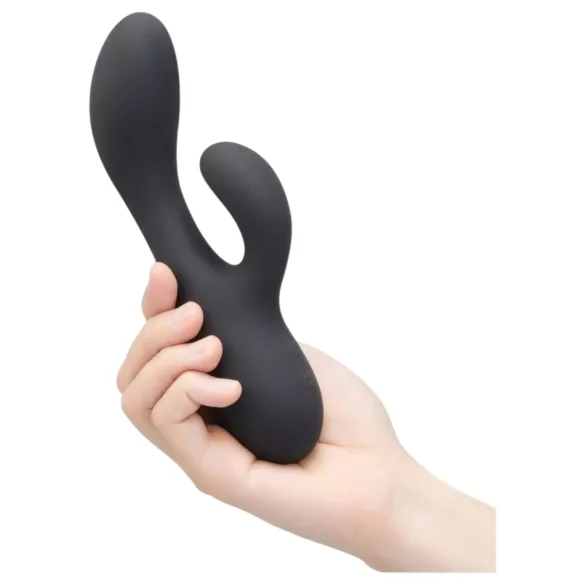 le Wand Soft Rabbit - rabbitvibrator med 2 motorer - silikon svart