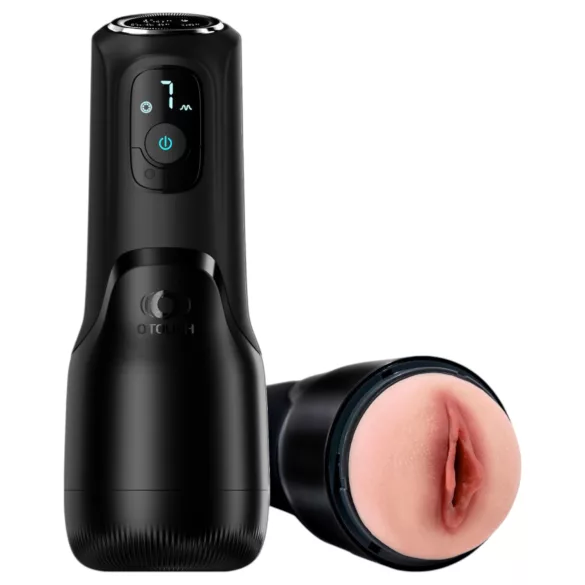 OTOUCH Airturn 4 - sug- och vibratorautomatisk masturbator (svart)