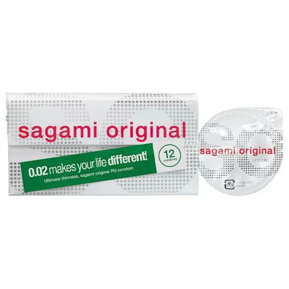 Sagami Original 0,02 - kondom - ultraslim 55mm - 12 st
