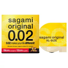   Sagami Original 0,02 XL - kondom - extra storlek - 61mm - 1 st