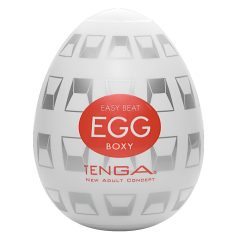 TENGA Egg Boxy - onanitägg - engångs masturbator - vit