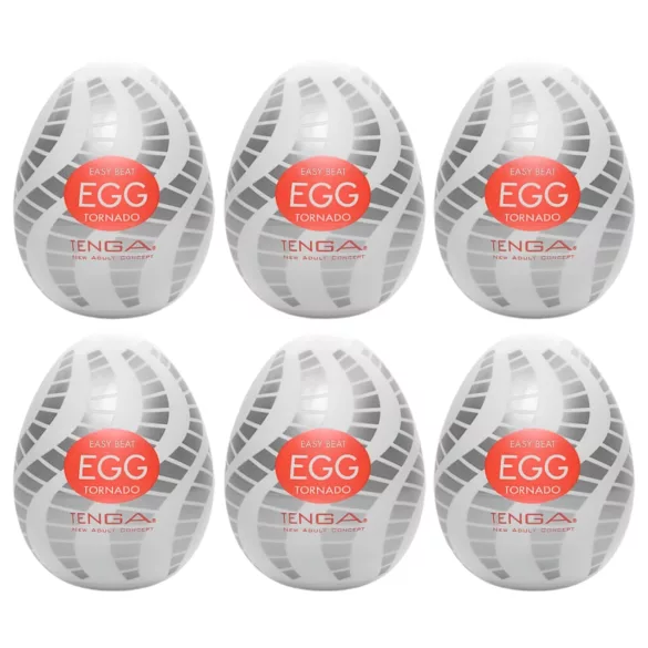 TENGA Egg Tornado - onanimasturbator äggformad - 6-pack