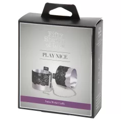Fifty Shades of Grey Play Nice - satänghandbojor (silver)