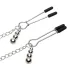 Fifty Shades of Grey - bröstvårtklämma med halsband - silver