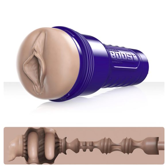 Fleshlight Boost Bang - realistisk vagina masturbator - naturfärg