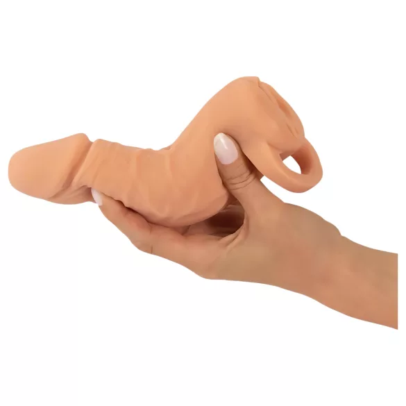 Nature Skin - penishylsa och masturbator - naturfärg - 18 cm