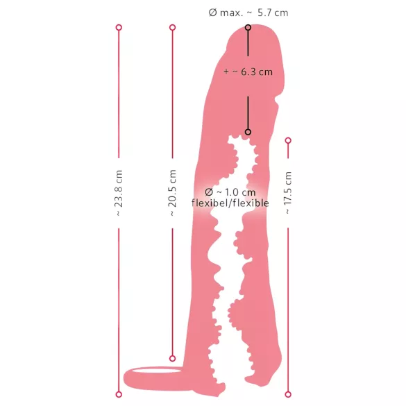 Nature Skin - masturbator och penisfodral - 23cm - natur
