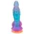 Beasty Cocks - dildo med utomjordiskt tema - silikon - blå/orange