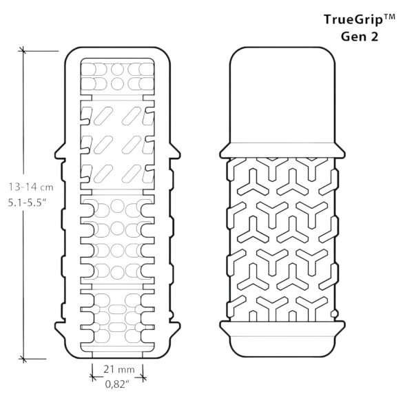 The Handy - masturbator - TrueGrip Gen 2 Sleeve - transparent