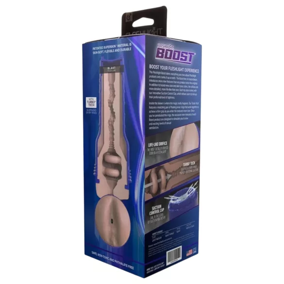 Fleshlight Boost Blast - realistisk rumpa masturbator - hudfärgad